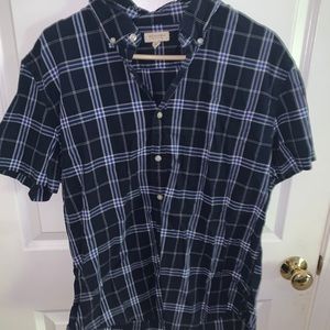 Plaid button down shirt
